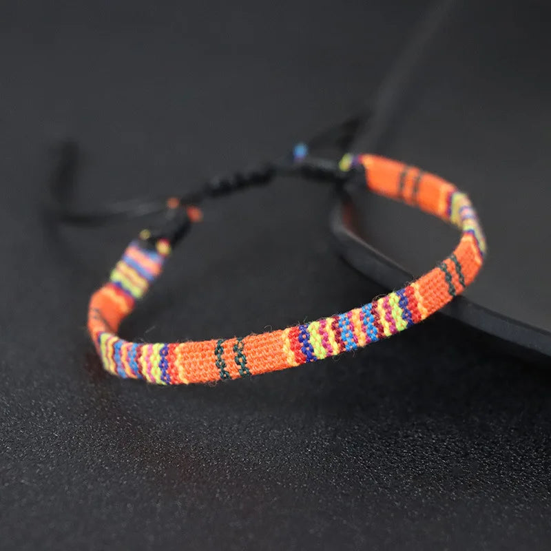 Handwoven Brazilian Friendship Bracelet orange