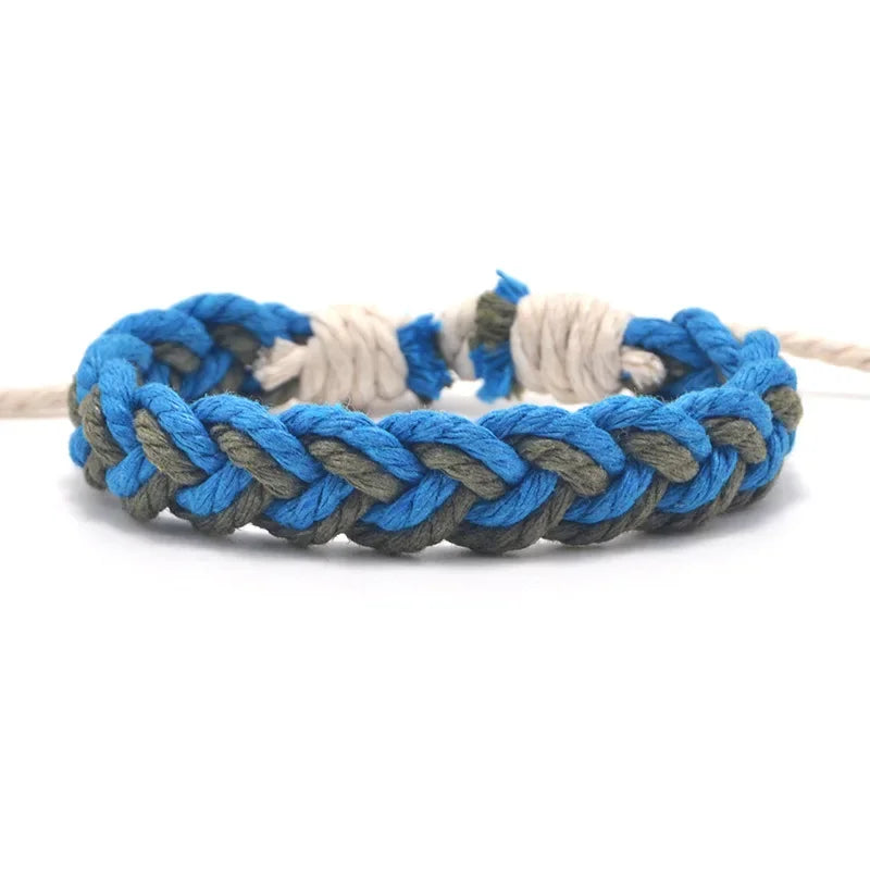 Artisanal Brazilian Bracelet Natural Colors blue
