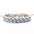 Artisanal Brazilian Bracelet Natural Colors light blue