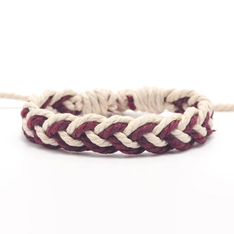 Artisanal Brazilian Bracelet Natural Colors red
