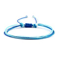 Handmade Blue Brazilian Bracelet in white and blue