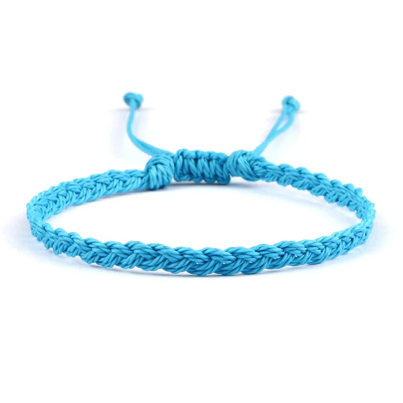 Handmade Blue Brazilian Bracelet in turquoise blue