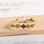 Handmade Embroidered Boho Brazilian Bracelet beige