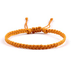 Slim Adjustable Brazilian Bracelet orange
