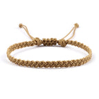 Slim Adjustable Brazilian Bracelet beige