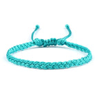 Slim Adjustable Brazilian Bracelet blue