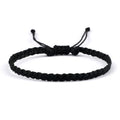 Slim Adjustable Brazilian Bracelet black