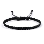 Slim Adjustable Brazilian Bracelet black