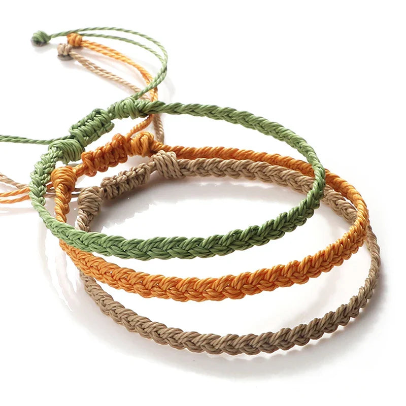 Slim Adjustable Brazilian Bracelet orange