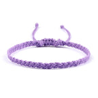 Slim Adjustable Brazilian Bracelet purple
