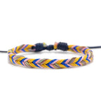 Minimalist Brazilian Bracelet in Yellow Cotton Thread