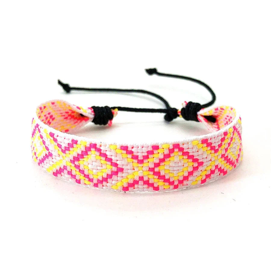 Unisex Brazilian Vacation-Style Bracelet, pink