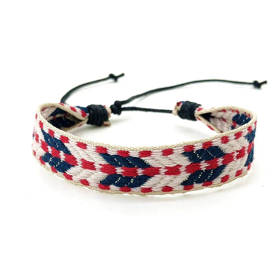 Unisex Brazilian Vacation-Style Bracelet, red