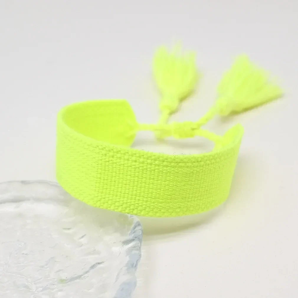 Soft Pastel Handmade Brazilian Bracelet yellow