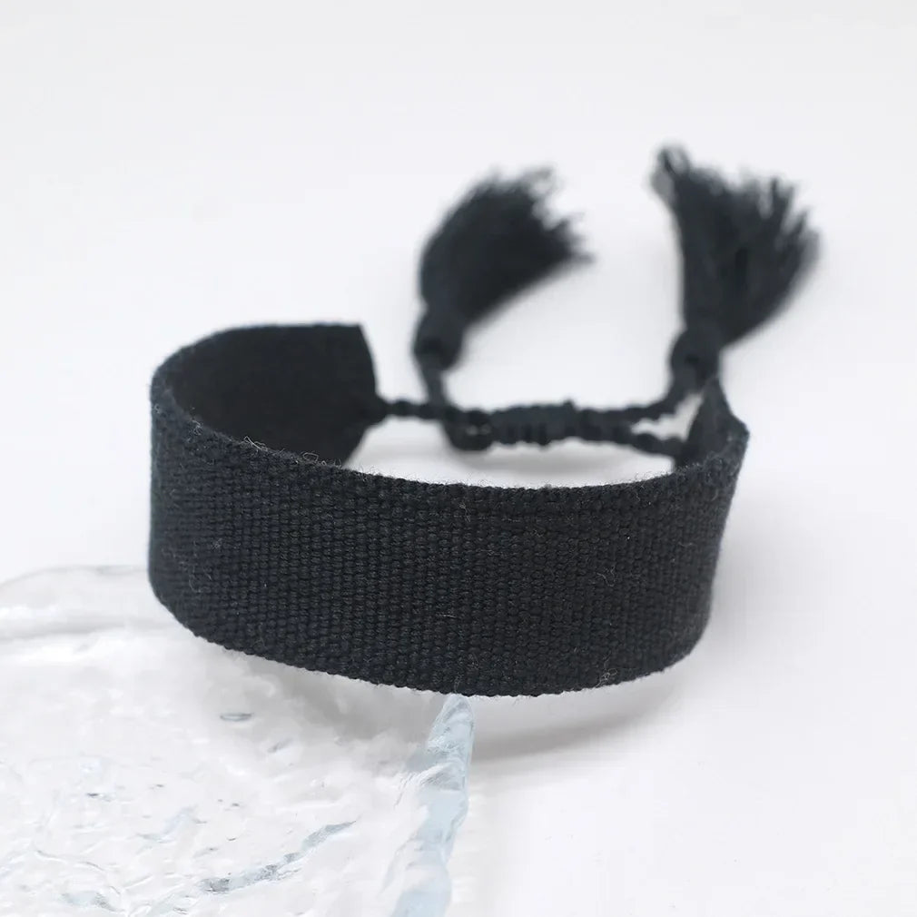 Soft Pastel Handmade Brazilian Bracelet black