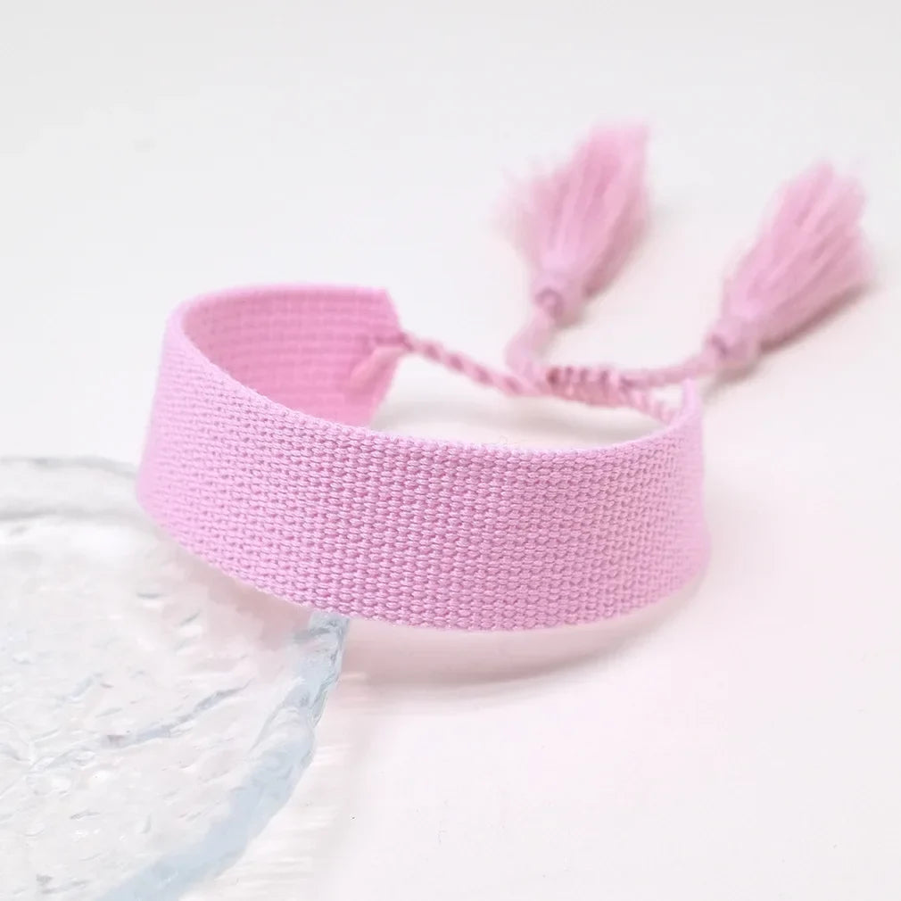 Soft Pastel Handmade Brazilian Bracelet pink