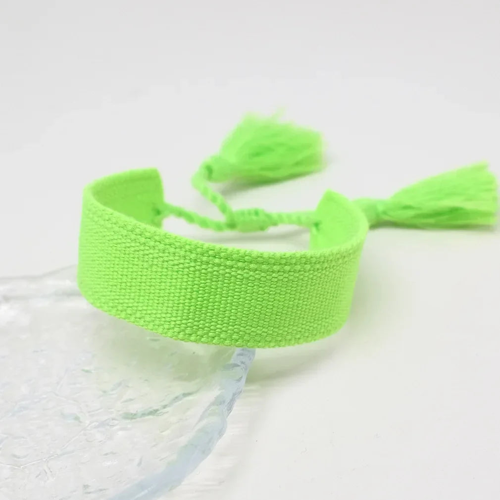 Soft Pastel Handmade Brazilian Bracelet light green