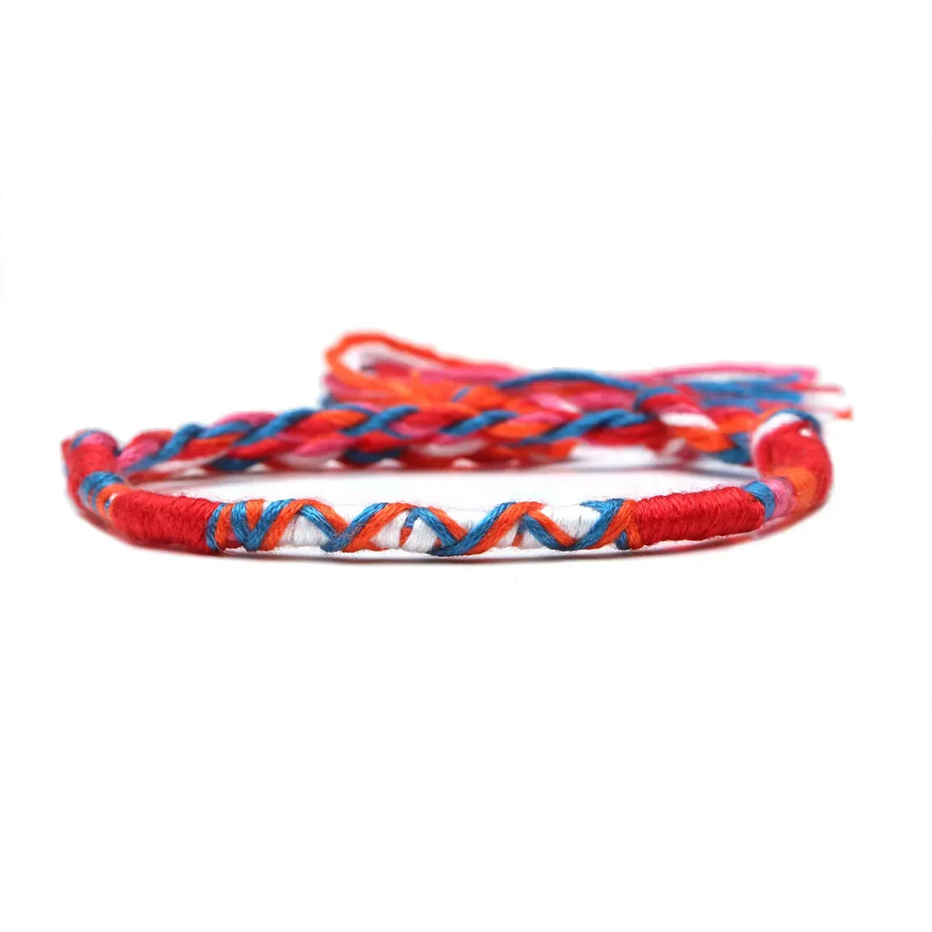 Bohemian Hippie-Style Brazilian Bracelet red
