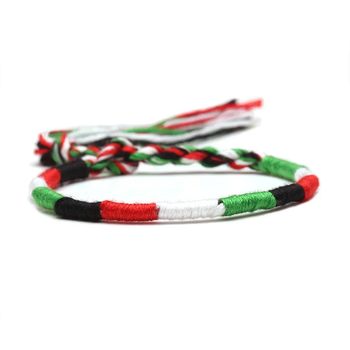 Bohemian Hippie-Style Brazilian Bracelet green and white