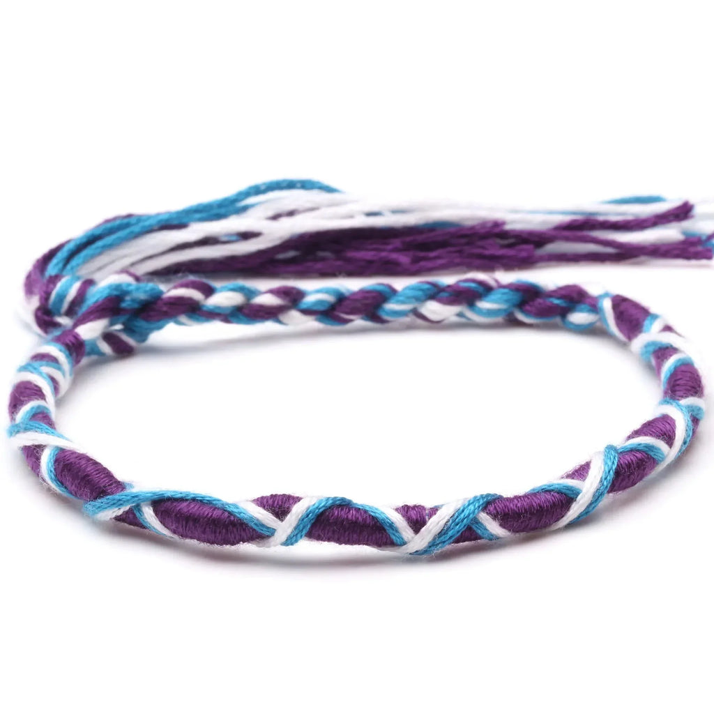 Bohemian Hippie-Style Brazilian Bracelet purple