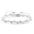 Handmade Braided Brazilian Bracelet white