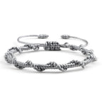 Handmade Braided Brazilian Bracelet gray