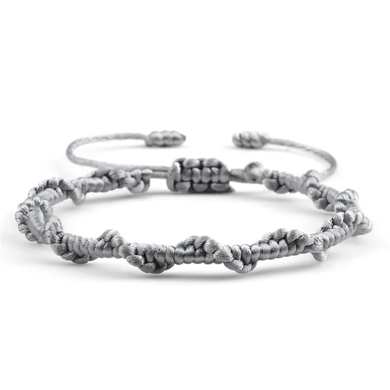 Handmade Braided Brazilian Bracelet gray