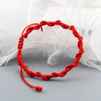 Handmade Braided Brazilian Bracelet red