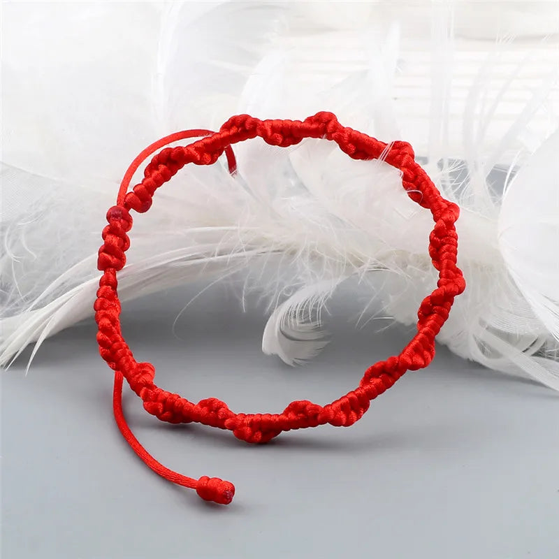 Handmade Braided Brazilian Bracelet red