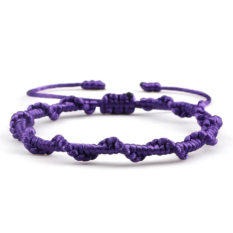 Handmade Braided Brazilian Bracelet purple