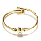 Heart bracelet with initial z