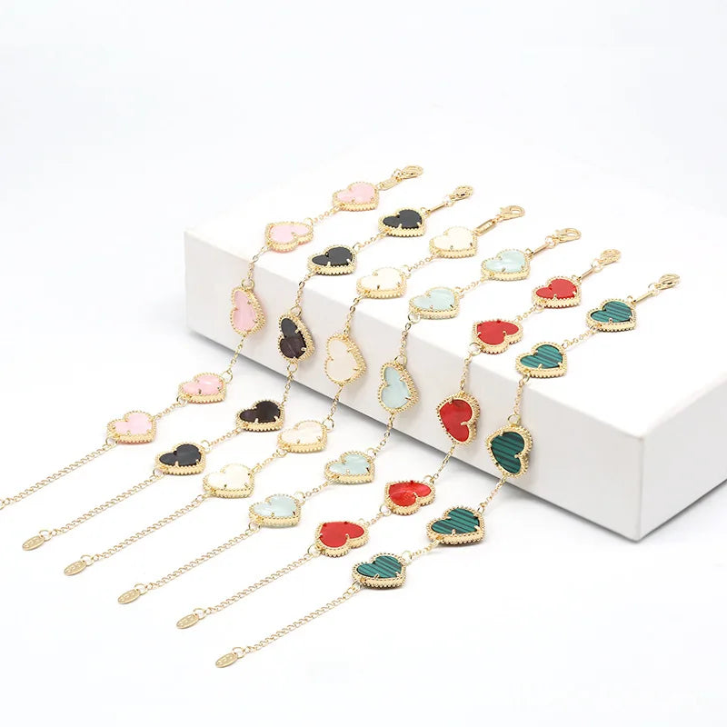 Golden Heart Bracelet Woman