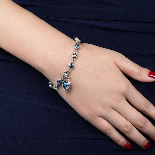 Women's Heart Bracelet Silver Gourmet Zircon