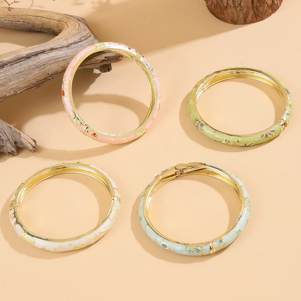Colorful Bracelet with Flowers