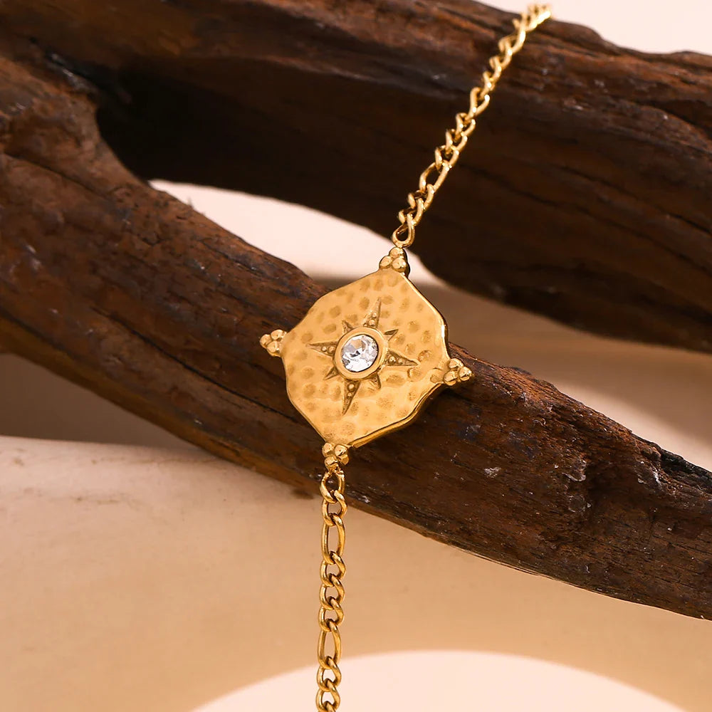 Women's Compass Bracelet Wind Rose Compass