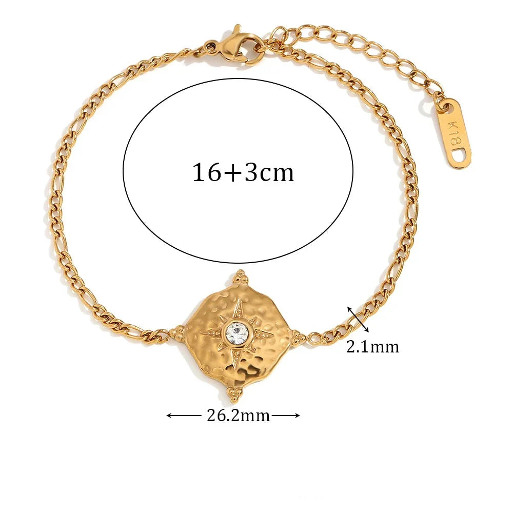 Women's Compass Bracelet Wind Rose Compass
