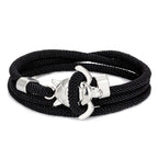 Sea Turtle Cord Bracelet Black