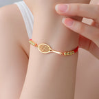 Tennis court bracelet