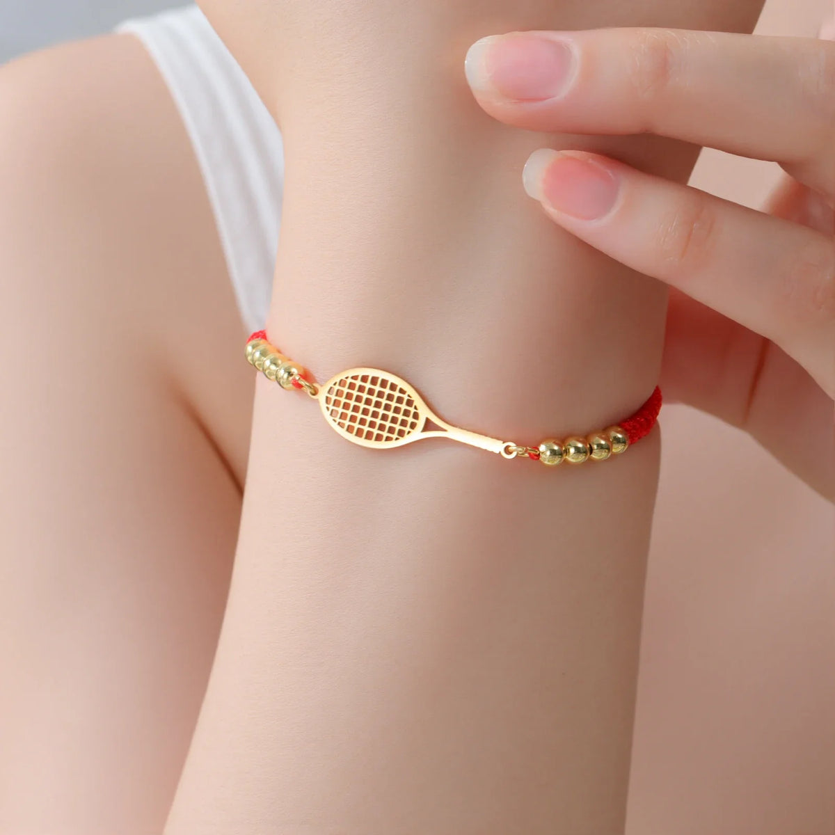 Tennis court bracelet