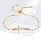 Christian Cross Zircon Bracelet for Women
