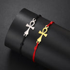 Ankh Cross Egypt Red Bracelet