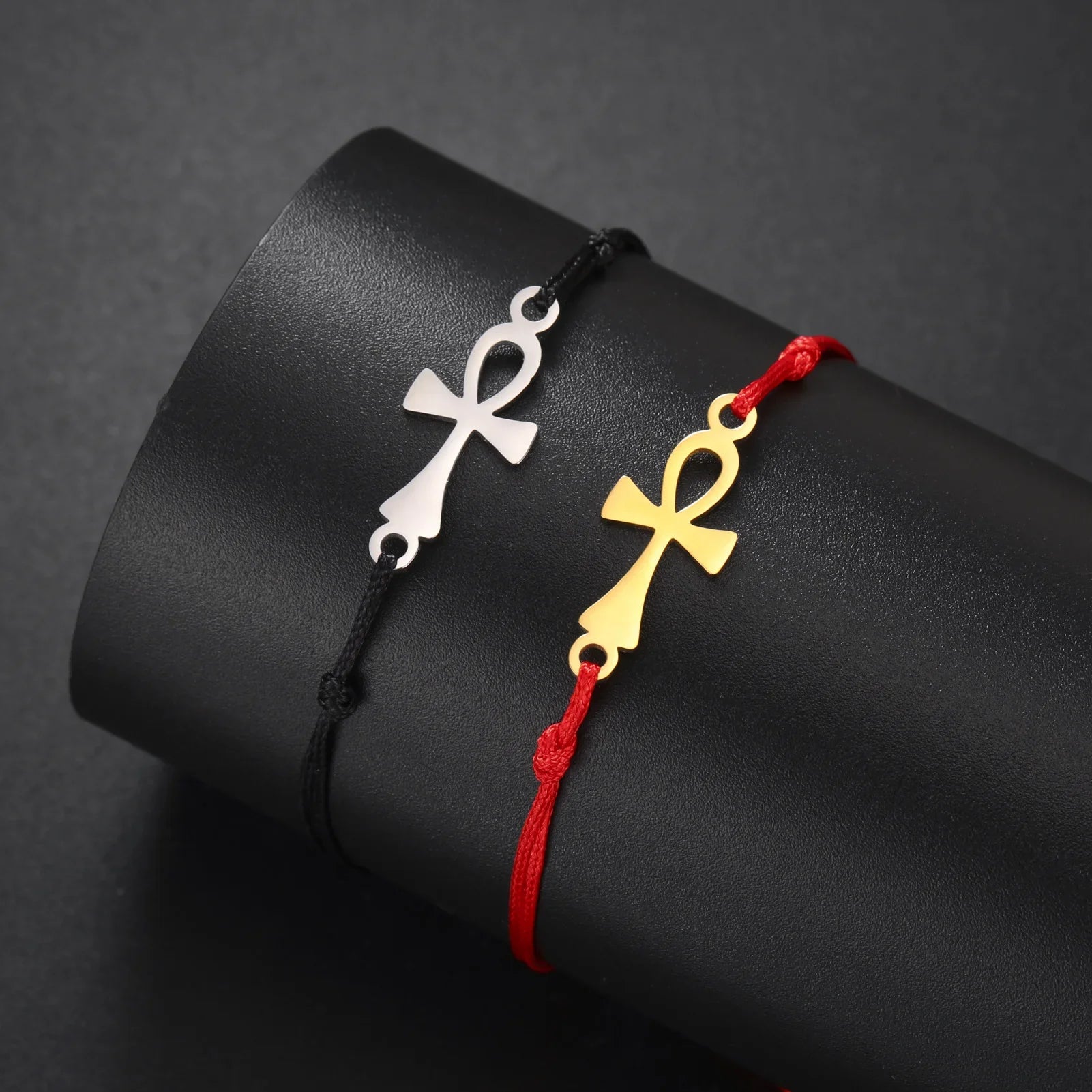 Ankh Cross Egypt Red Bracelet