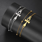 Ankh Cross Egypt Gold Bracelet 2