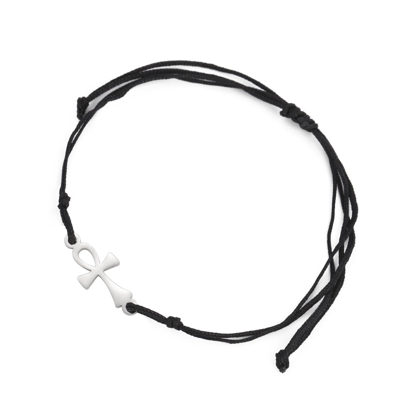Ankh Cross Egypt Black Bracelet