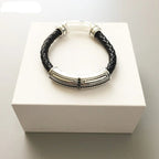 Rustic Cross Leather Bracelet - Exception®