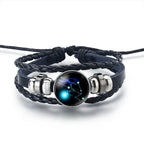 Leather Bracelet Zodiac Sign 12 Constellations Taurus