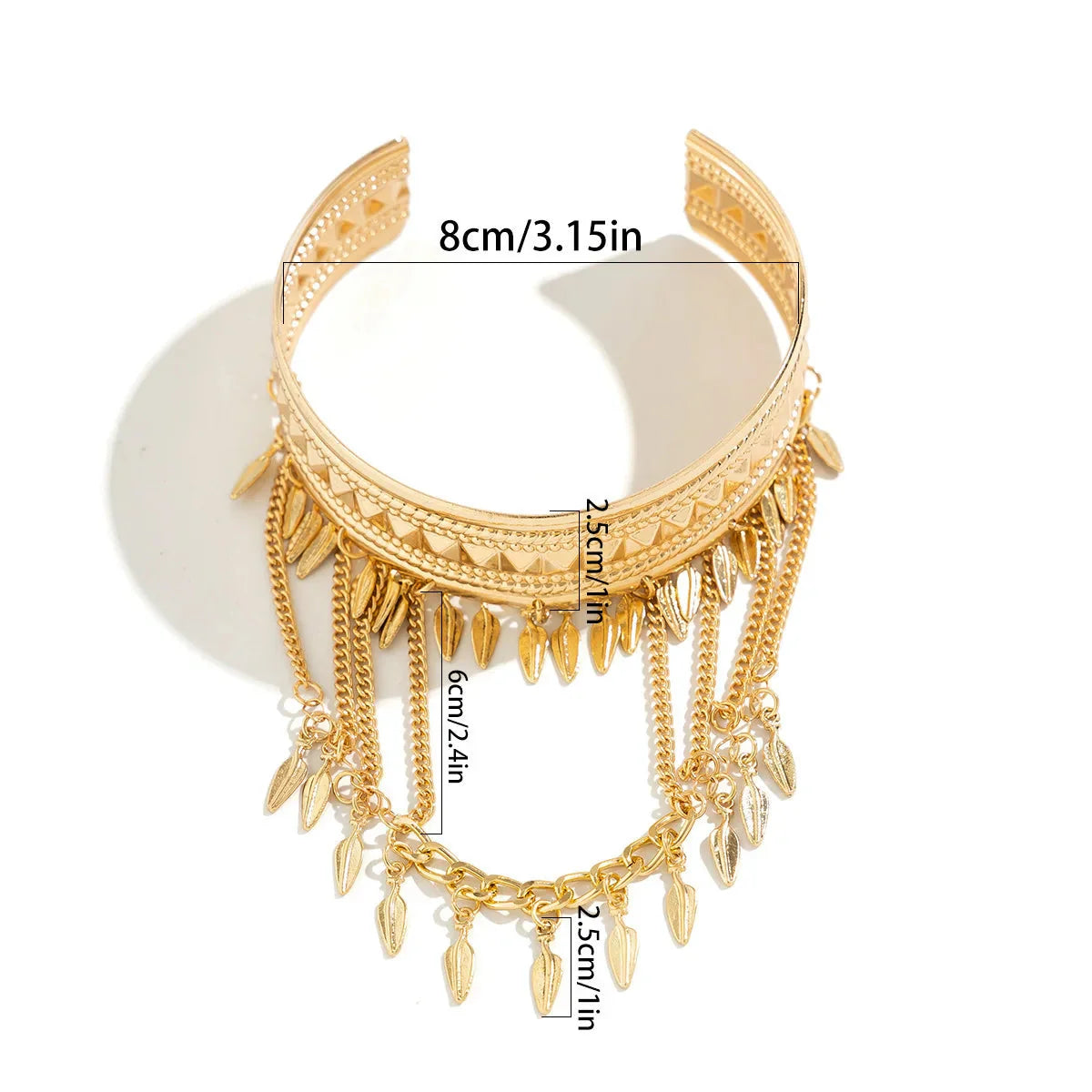 Women's Arm Bracelet with Feathers