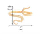 Women's Arm Bracelet Snake Tail - Arm Chain Ornament and Gold Biceps Jewelry