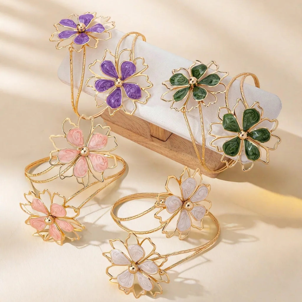 Flower arm bracelet for women - bicep chain