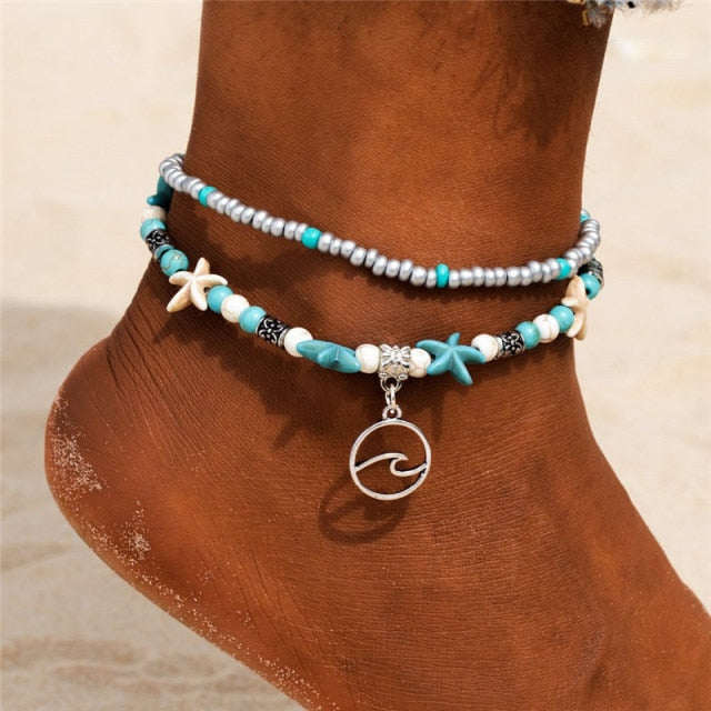 Wave Shell Anklet